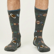 Thought Bio-Katoenen Sokken - Galactic Grey Marle Comfortabele sokken van bio-katoen